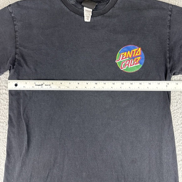 Santa Cruz Nhs Shirt Mens Medium Black Graphic T Shirt Short‎ Sleeve - Picture 5 of 10